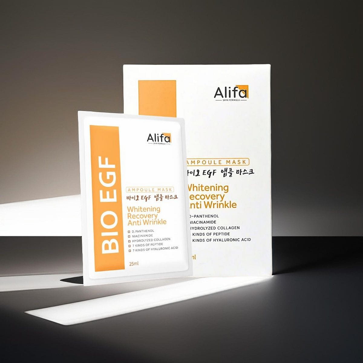 Mặt nạ Alifa BIO EGF hộp 10 miếng 25ml dưỡng ẩm phục hồi