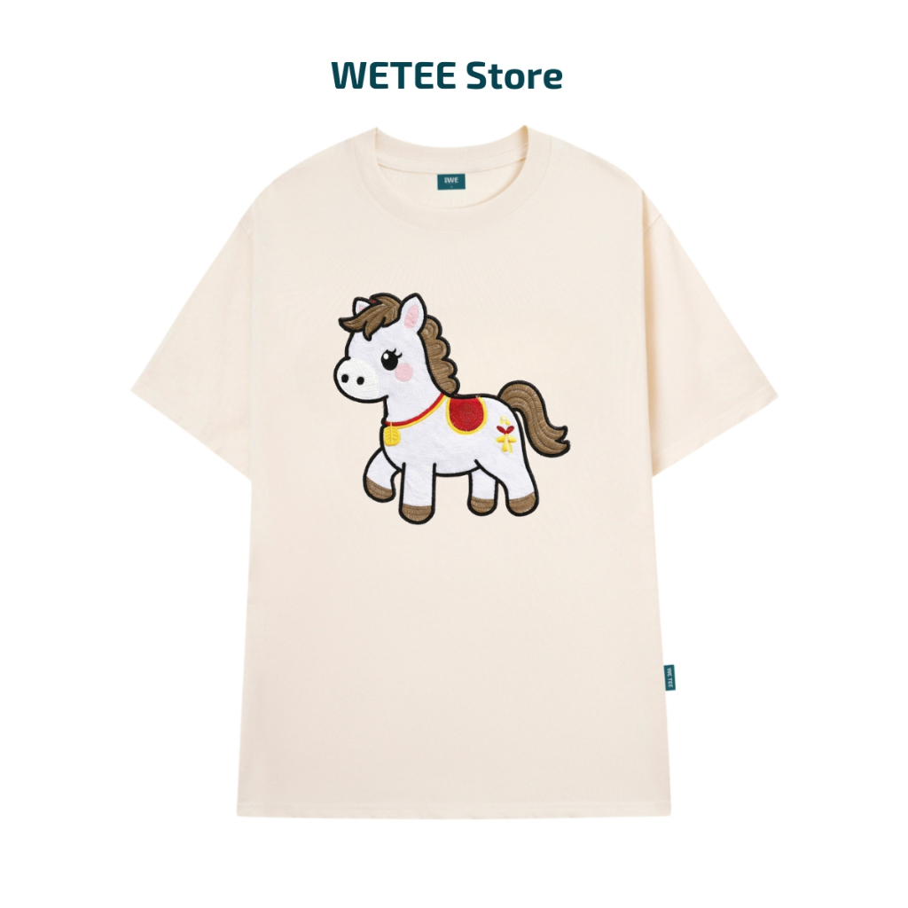Áo thun unisex UX30-1128 in hình Ngựa trắng dáng oversized WETEE_thumbnail_5