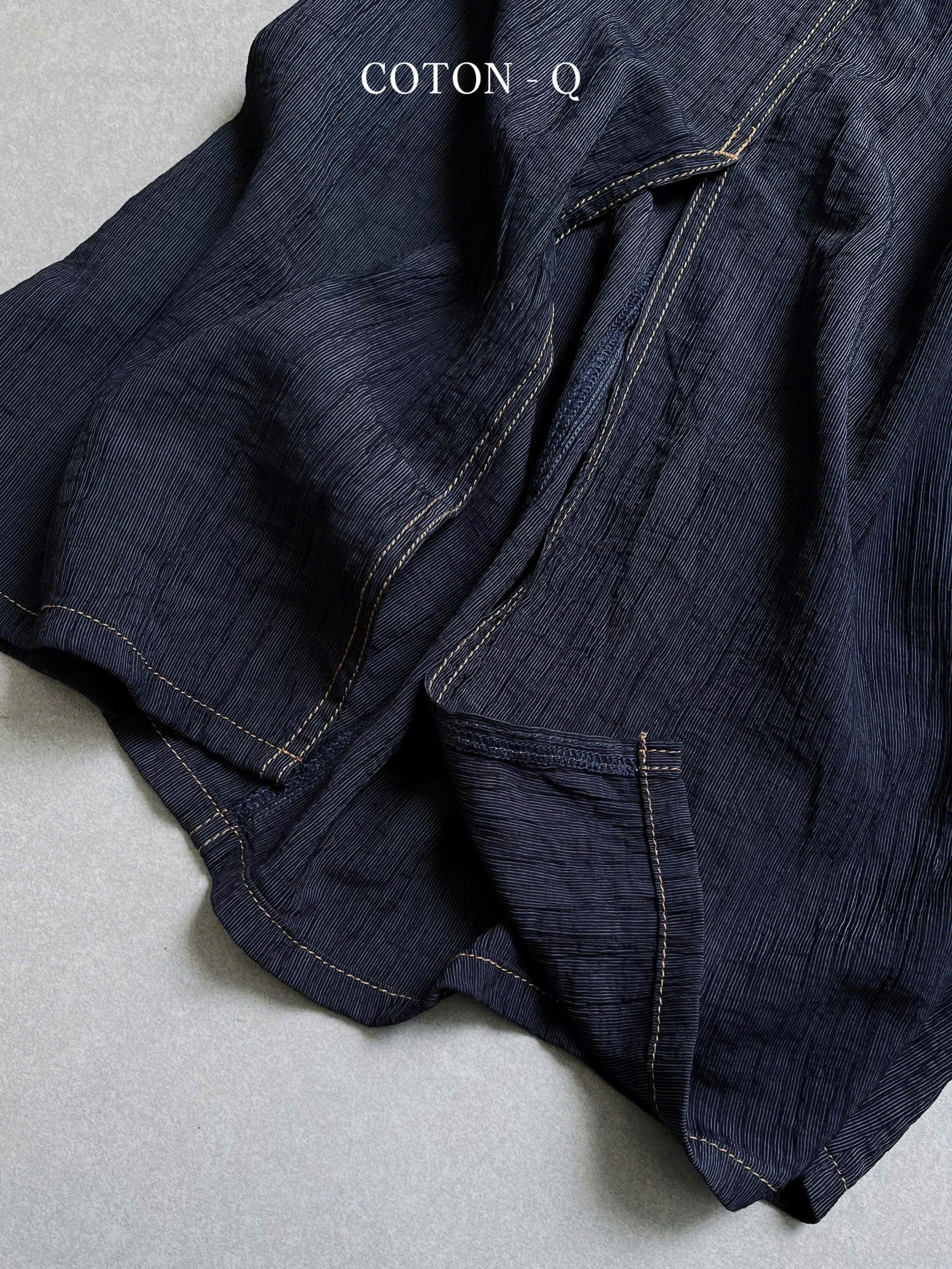 Chân váy dài phối viền chỉ ( ĐEN )_thumbnail_8