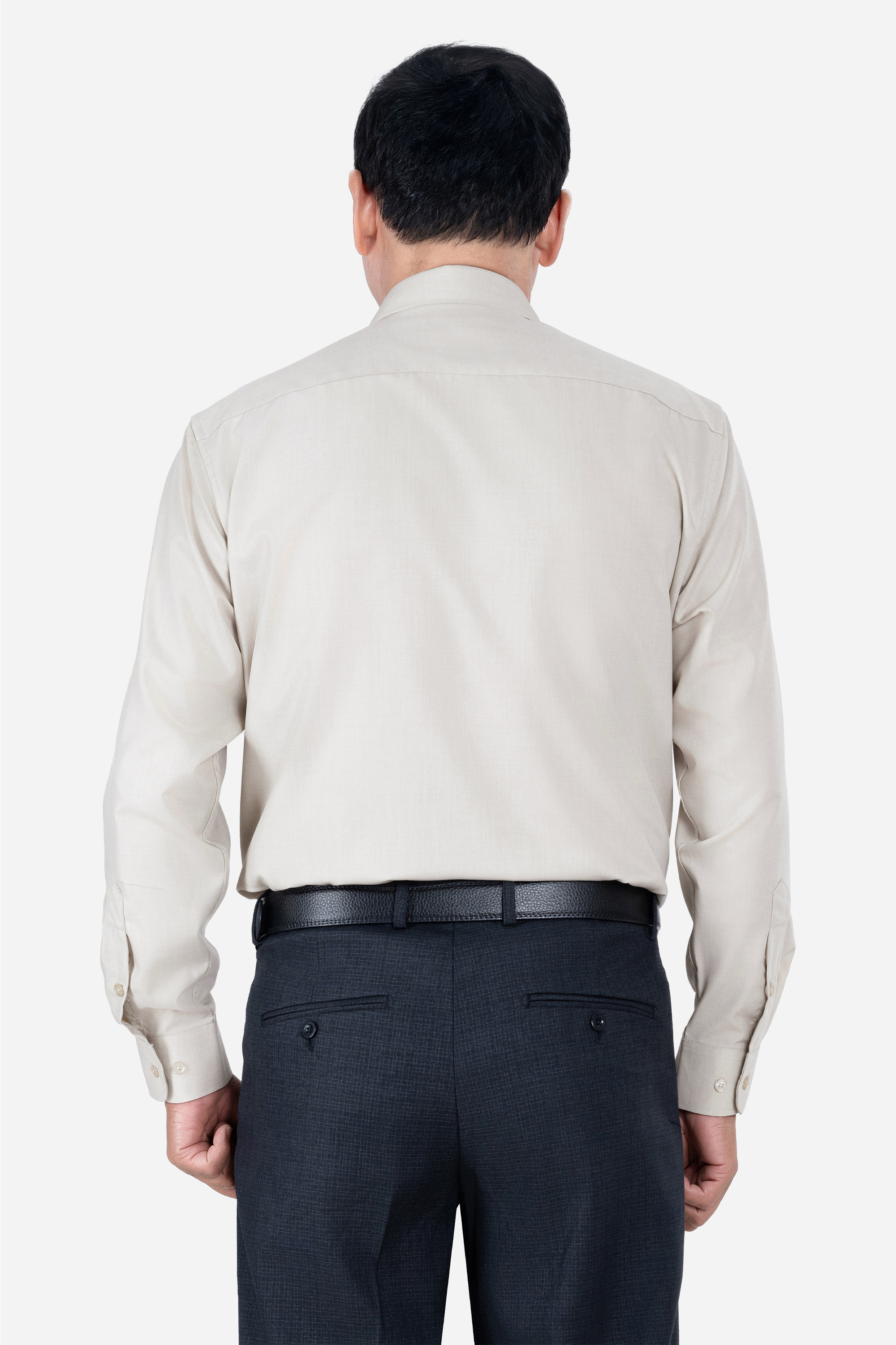 Sơ Mi Trơn Dài Tay Nam Trung Niên ANCHi Chất Liệu Cotton Nhập Khẩu Màu Trắng_thumbnail_19