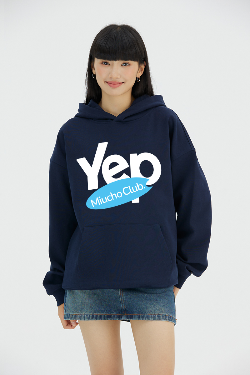 Áo hoodie nữ form rộng local brand HDD1614 Miucho vải nỉ chân cua dày dặn mũ tròn in typography_thumbnail_2
