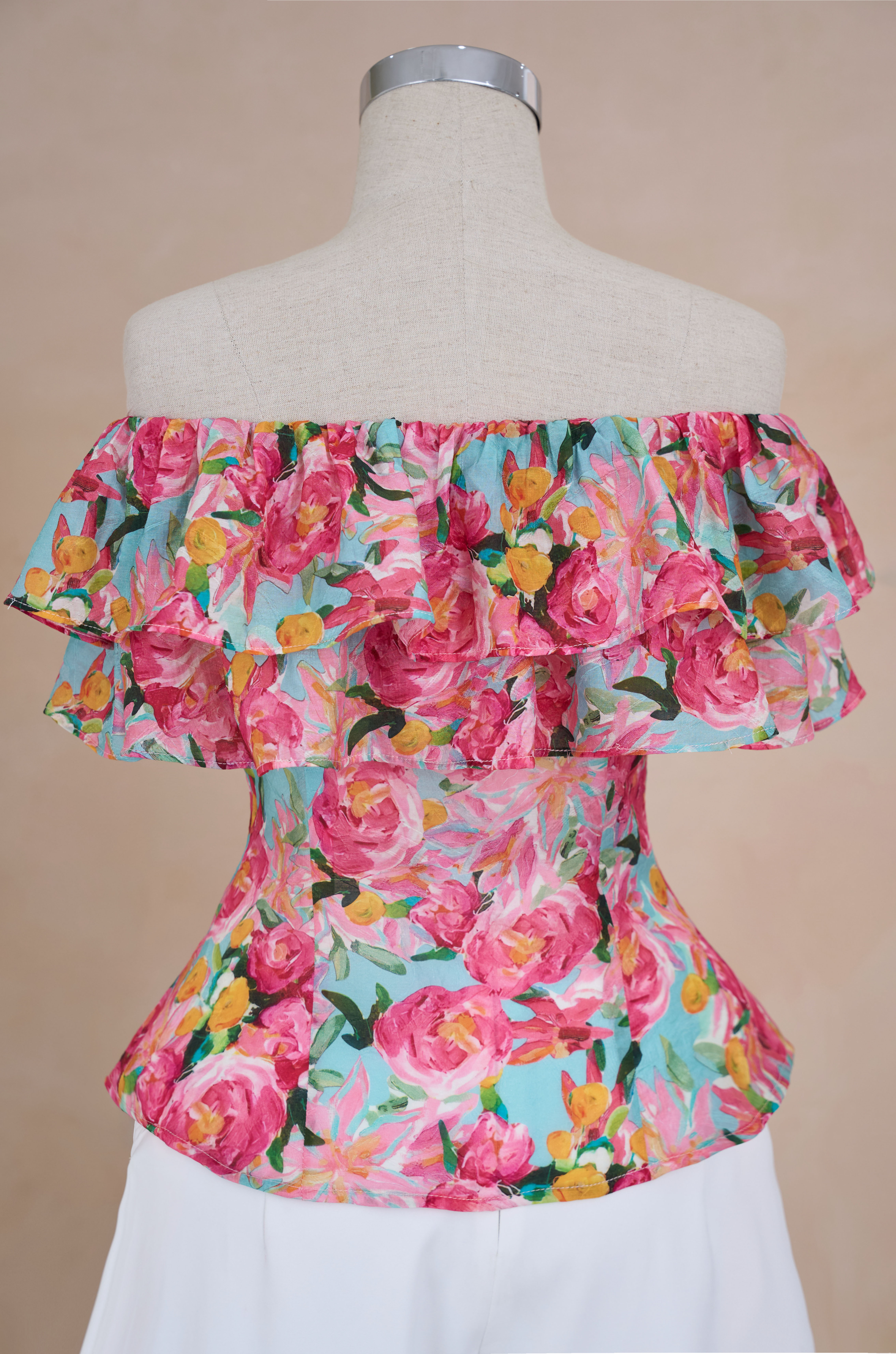 Áo PL Tơ Hoa Trễ Vai_thumbnail_1