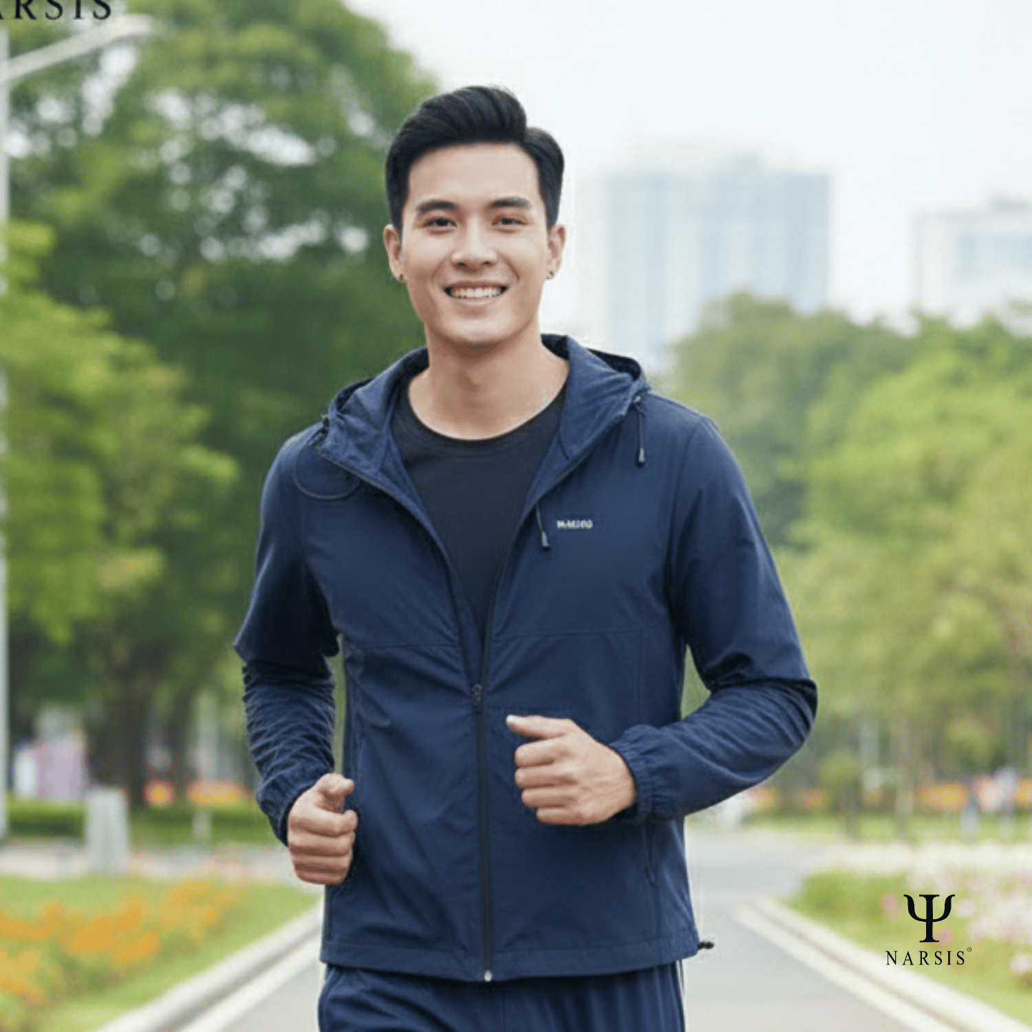 Áo Khoác Gió Nam Narsis 1 Lớp, Chống Nắng, Chống Gió, Phong Cách Trẻ Trung - D25001_thumbnail_2