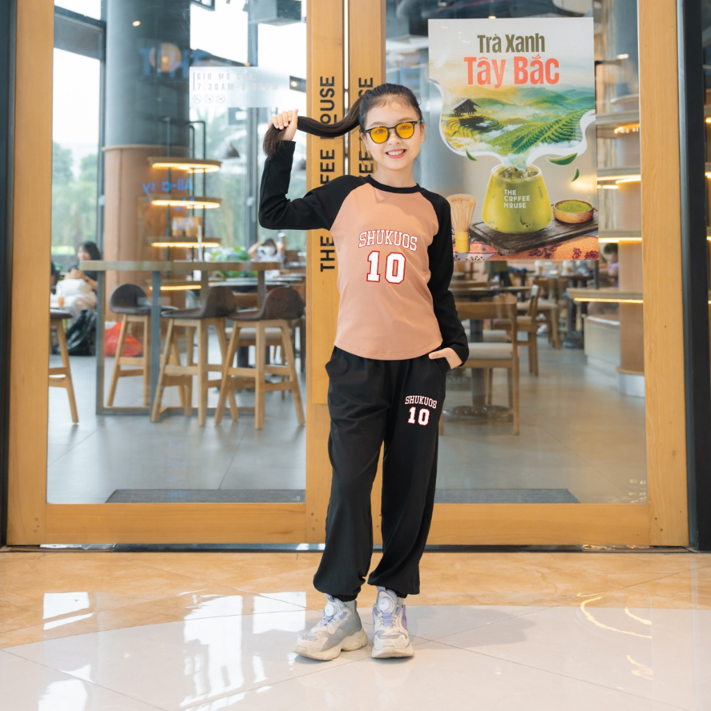 Đồ bộ dài tay bé gái chất liệu thun Borip in hình 'Shukuos 10' - Loza Kids BZ149_thumbnail_3