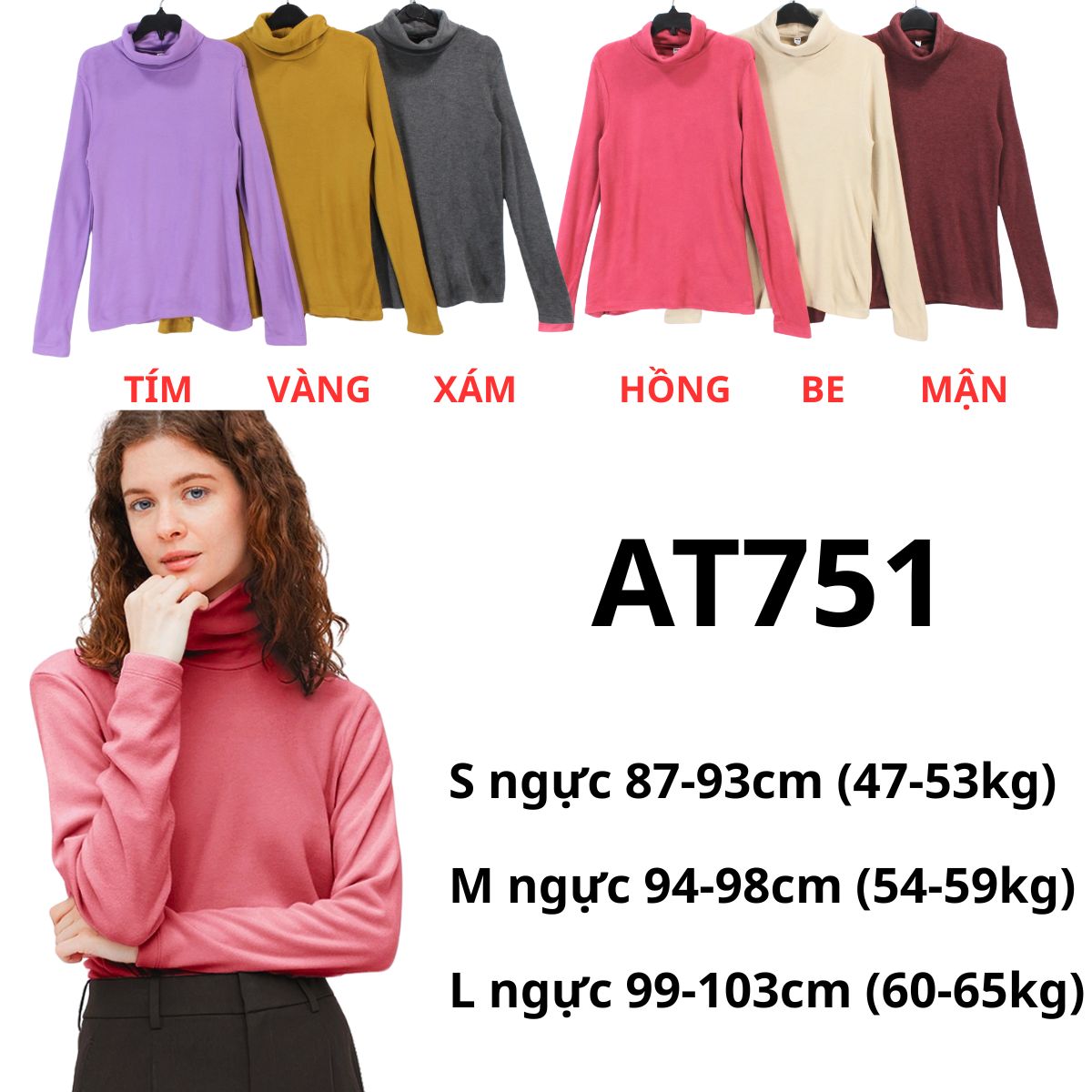 AT751- ÁO THUN NỈ GIỮ NHIỆT