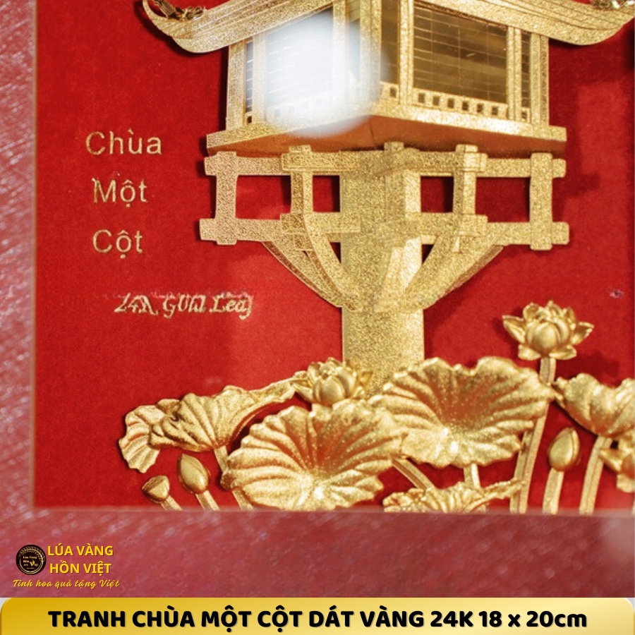 TRANH CHÙA MỘT CỘT DÁT VÀNG 24K 18x20cm_thumbnail_6